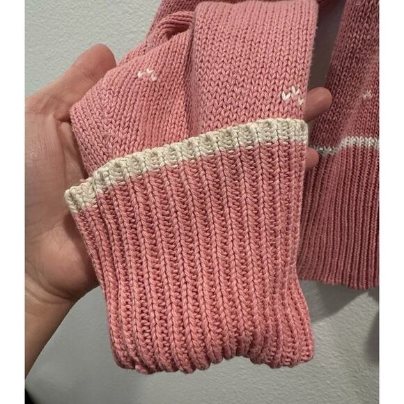 Vintage Braunstyle Large Pink Floral Knit Cardigan Cottagecore Artsy Retro READ - Picture 6 of 8